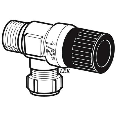 Nibe Säkerhetsventil 1/2x15mm 9bar